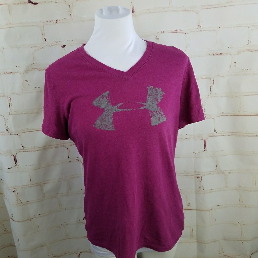 3/$25Β Under Armour heatβgear loose medium purple